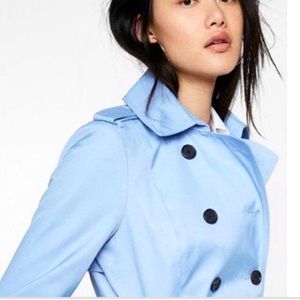 EXPRESS - baby blue trench coat